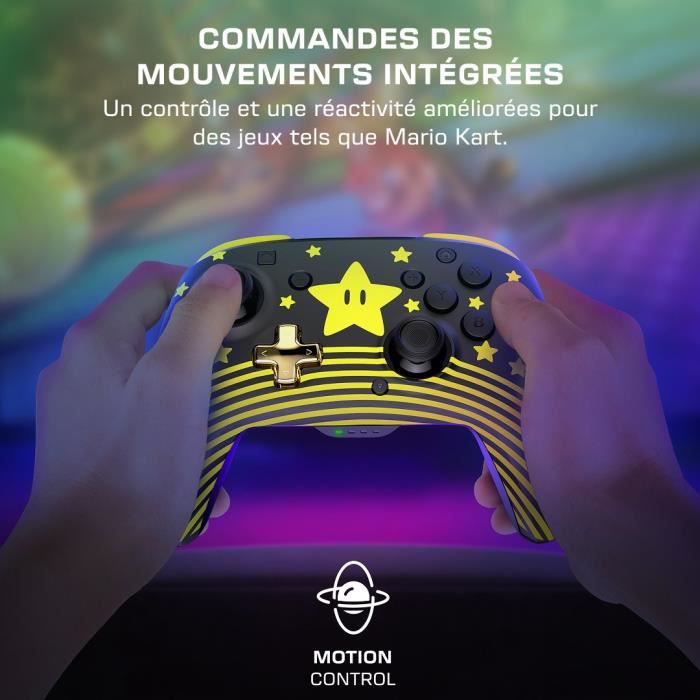 Manette gaming sans fil pour Nintendo Switch™ - TURTLE BEACH - TBC-8101-75 - Rematch™ Super Mario Star