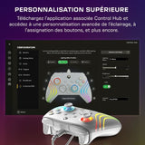 TURTLE BEACH Manette de jeu - Xbox Series X|S, Xbox One et PC - Afterglow Wave - RGB Filaire Gris