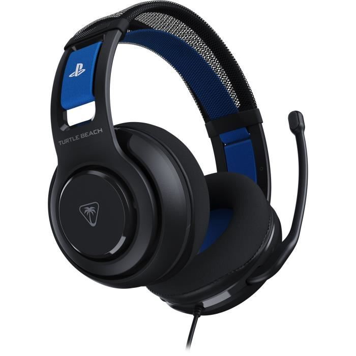 Casque gaming filaire - TURTLE BEACH - Atlas 200 - TBS-3002-05 - Pour PS5 et PS4 - Noir