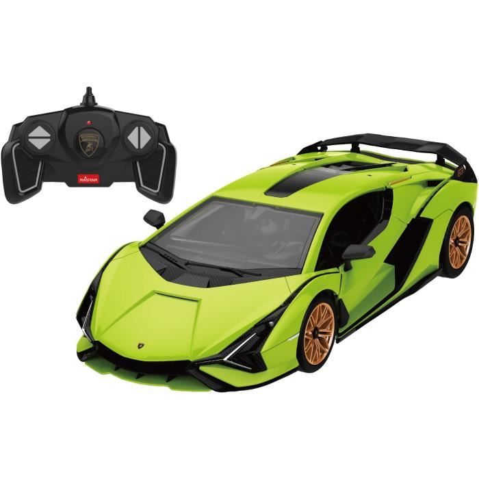 Voiture Télécommandée - TURBO CHALLENGE - Lamborghini Sian - 1/18 - Vert - 85 pieces a monter