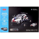 Voiture Télécommandée - TURBO CHALLENGE - BMW M8 GTE - Blanc - 1/18 - Assemblage facile