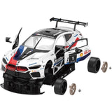 Voiture Télécommandée - TURBO CHALLENGE - BMW M8 GTE - Blanc - 1/18 - Assemblage facile