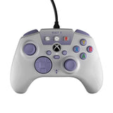 Manette de jeu PC/XBOX - REACT-R - Filaire - Blanc et violet