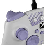 Manette de jeu PC/XBOX - REACT-R - Filaire - Blanc et violet