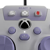 Manette de jeu PC/XBOX - REACT-R - Filaire - Blanc et violet