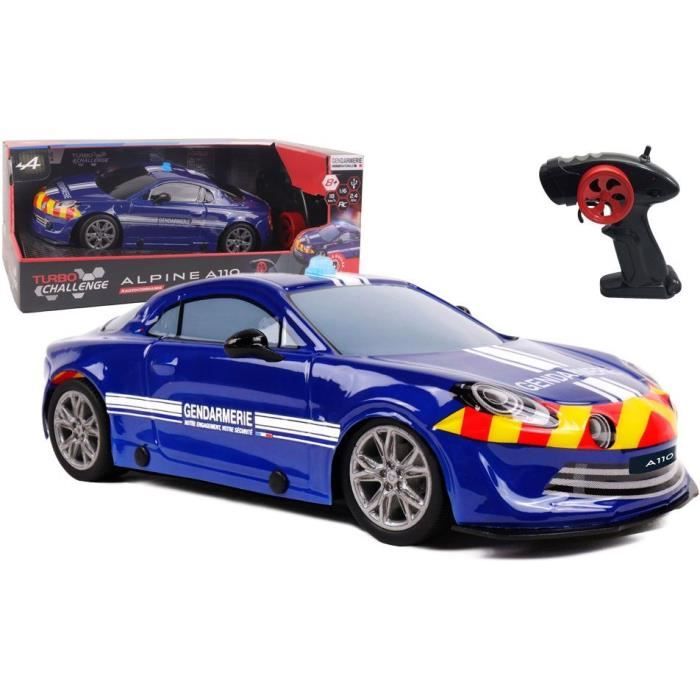 Voiture télécommandée - TURBO CHALLENGE - Alpine A110 Gendarmerie - Des 8 ans