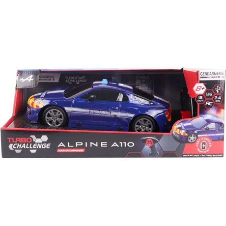 Voiture télécommandée - TURBO CHALLENGE - Alpine A110 Gendarmerie - Des 8 ans
