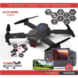 Drone RC en valisette - TURBO CHALLENGE - 400329 - Double caméra - Télécommande écran - Des 14 ans