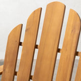 Fauteuil de jardin Adirondack pliable en bois d'Acacia FSC - 72,5 x 89,5 x H.94 cm