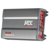 Amplificateur - MTX AUDIO - 4 canaux classe-AB 4x50Wrms - 4O ou 4x 75Wrms - 2O avec filtre actif variable
