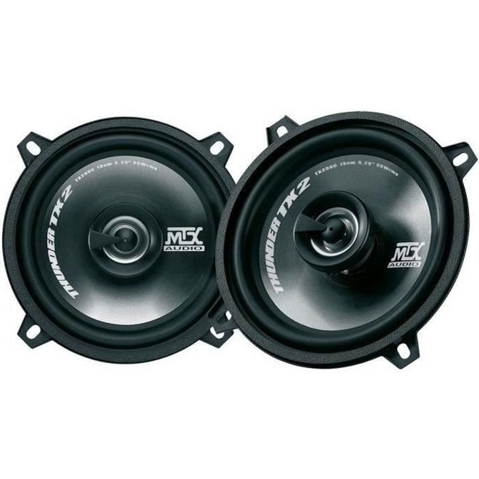 MTX TX250C Haut-parleurs voiture Coaxial 2 voies 13cm 55W RMS 4O membrane polypropylene