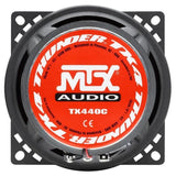 MTX TX440C Haut-parleurs voiture Coaxiaux 2 voies 10cm 60W RMS 4 membrane pulpe célulose