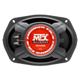 Coaxiaux 2 voies - MTX AUDIO - 16x23cm (6x9) - 4O - 100Wrms - Bobine Ř30mm en TIL - Tweeter néodyme Ř25mm dôme soie