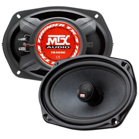 Coaxiaux 2 voies - MTX AUDIO - 16x23cm (6x9) - 4O - 100Wrms - Bobine Ř30mm en TIL - Tweeter néodyme Ř25mm dôme soie