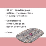 Couchage pour chien - TYROL - Coussin Oval Toronto - 60 x 40 x 3 cm