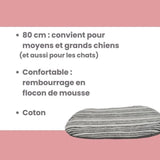Couchage pour chien - TYROL - Coussin Oval Toronto - 80 x 48 x 3 cm