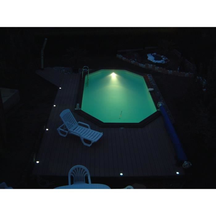 Spot LED 350 blanc pour piscines bois UBBINK - ABS - IP68 - 24W - 12VAC/50Hz - Garantie 2 ans