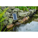 Pompe fontaine - UBBINK - SolarMax 250 - Débit 200 l/h - Panneau solaire 6V 160mA - Jets volcan & cloche