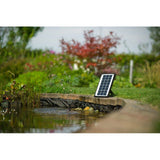 Pompe fontaine - UBBINK - SolarMax 250 - Débit 200 l/h - Panneau solaire 6V 160mA - Jets volcan & cloche