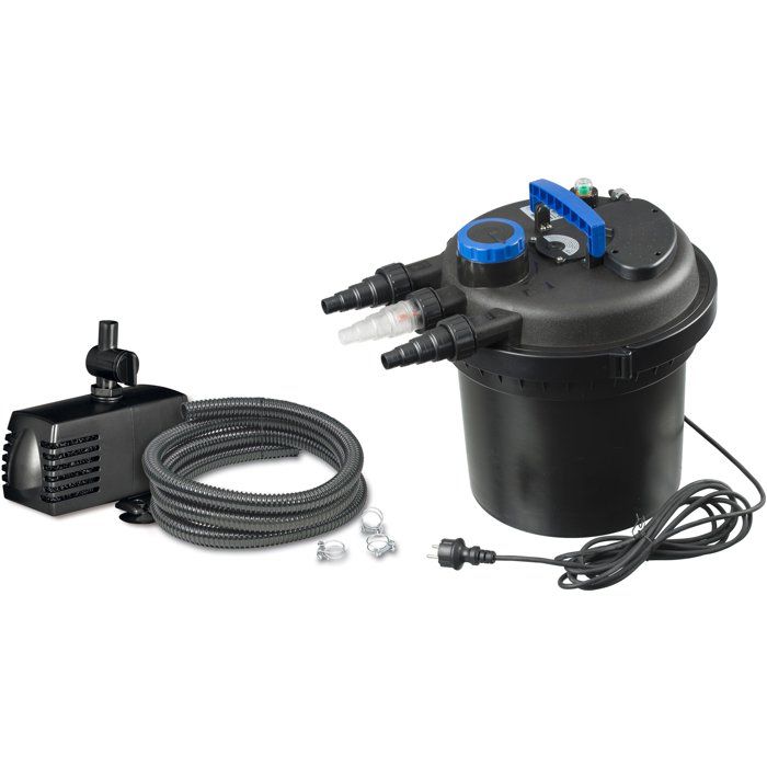Filtre pression - UBBINK - BioPressure II 10000 PlusSet - Avec pompe Xtra 3900 - UVC 11W intégré - Pour bassins 6000-10000 L