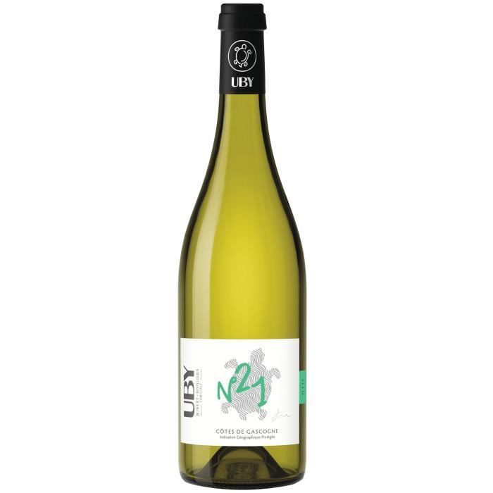 Domaine Uby Bio Sec n° 21 Colombard Sauvignon - Vin blanc des Côtes de Gascogne