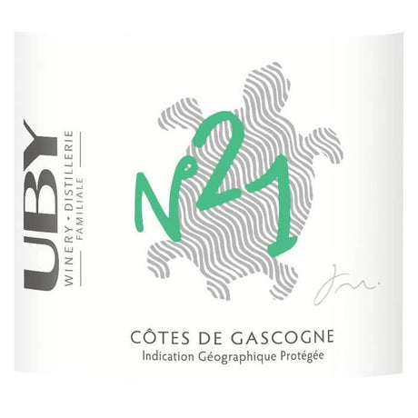 Domaine Uby Bio Sec n° 21 Colombard Sauvignon - Vin blanc des Côtes de Gascogne- 2025