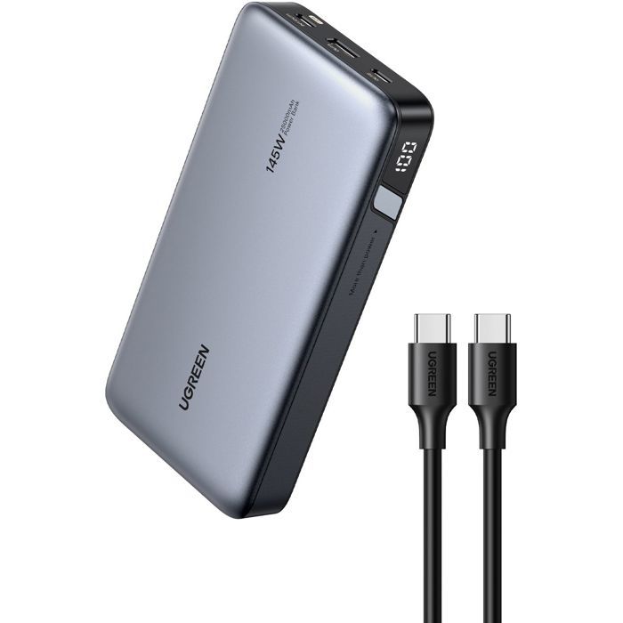 Batterie externe - UGREEN - 25,000 mAh - 145W - Gris