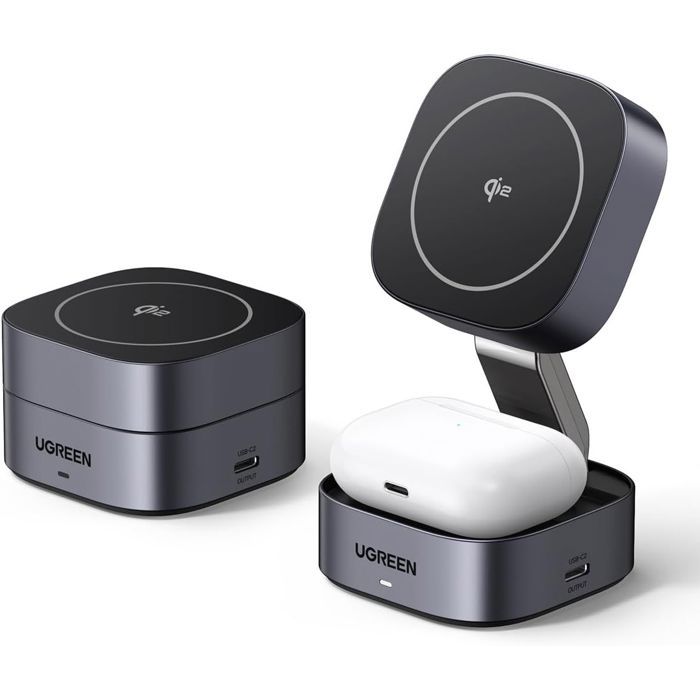 Station de charge 2 en 1 - UGREEN - Compatible MagSafe - 15W