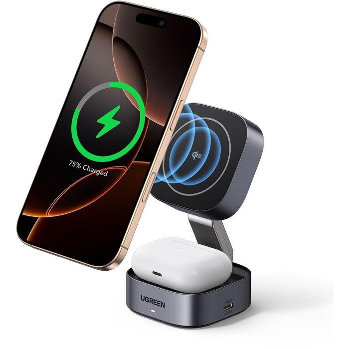 Station de charge 2 en 1 - UGREEN - Compatible MagSafe - 15W