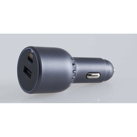 Chargeur voiture - UGREEN - 1 USB-C + 1 USB-A - 63W - Gris