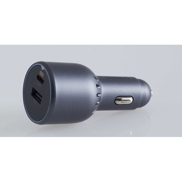 Chargeur voiture - UGREEN - 1 USB-C + 1 USB-A - 63W - Gris