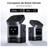 Station de charge 2 en 1 - UGREEN - Robot - Qi2 - Noir