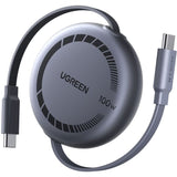 Câble USB-C - UGREEN - Câble rétractable USB-C vers USB-C PD - 100W - 1 m - Noir