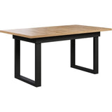 Table a manger - Universal - Chene - Rectangulaire - En MDF - Scandinave - 6 a 10 personnes - 160-200 x 76 x 80 cm - Trendteam