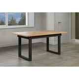 Table a manger - Universal - Chene - Rectangulaire - En MDF - Scandinave - 6 a 10 personnes - 160-200 x 76 x 80 cm - Trendteam