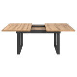 Table a manger - Universal - Chene - Rectangulaire - En MDF - Scandinave - 6 a 10 personnes - 160-200 x 76 x 80 cm - Trendteam