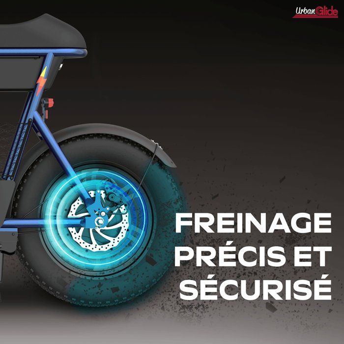 Draisienne Électrique - URBANGLIDE - Thunder 160 - Autonomie 30 km - Vitesse 25 km/h - Freins a disque