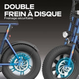 Draisienne électrique - URBANGLIDE - Thunder 160 - 400W - 16 - Adulte - Pliable - Bleu