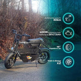 Draisienne électrique - URBANGLIDE - Thunder 160 - 400W - 16 - Adulte - Pliable - Gris