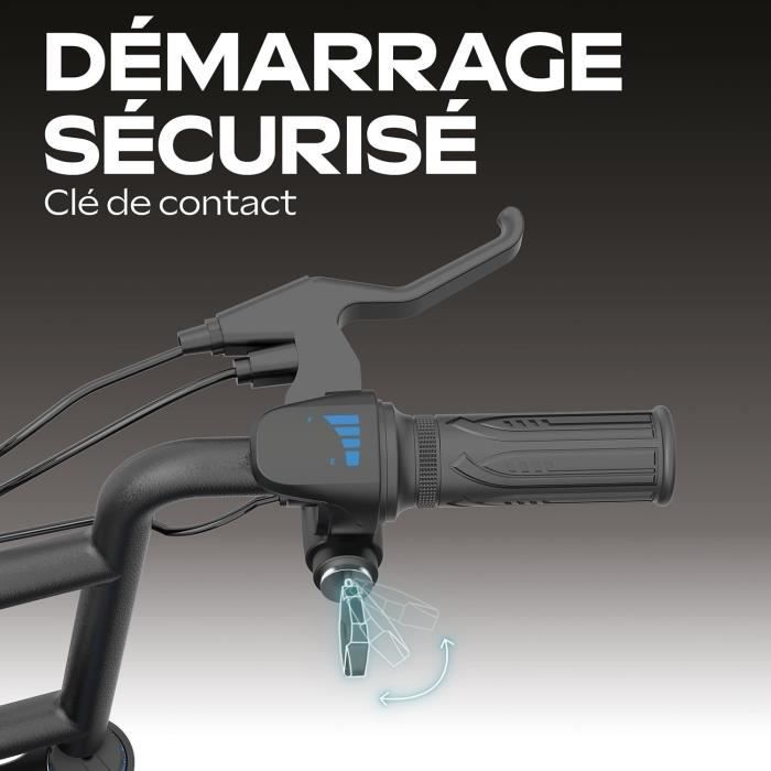 Draisienne électrique - URBANGLIDE - Thunder 160 - 400W - 16 - Adulte - Pliable - Gris