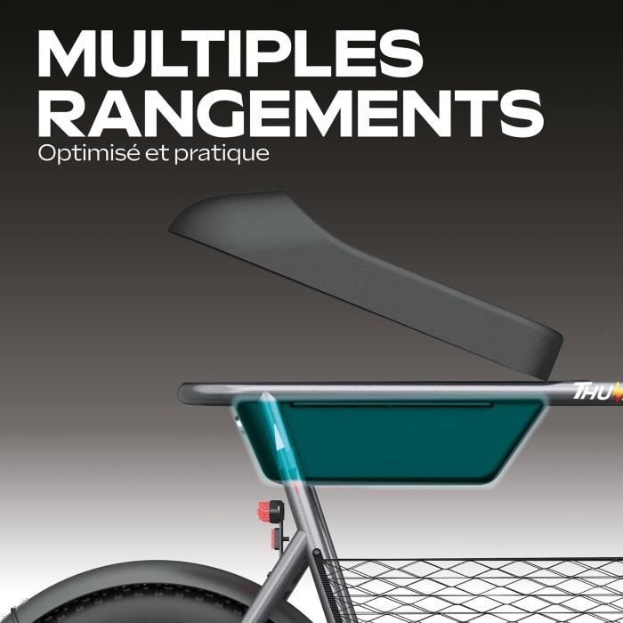 Draisienne électrique - URBANGLIDE - Thunder 160 - 400W - 16 - Adulte - Pliable - Gris