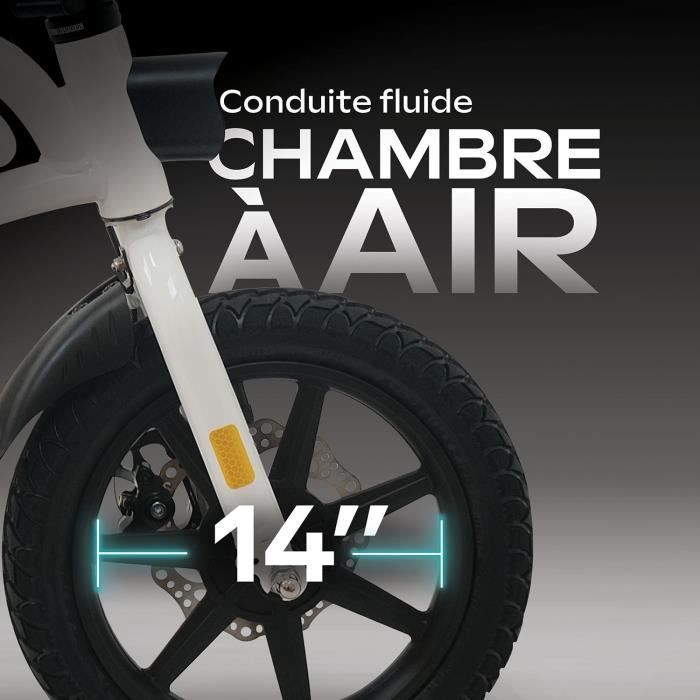 Draisienne Èlectrique - URBANGLIDE - BIKE 140 WHITE - 36V - 350W - Pneus 14 - Autonomie 18KM - Vitesse max 25KM/h