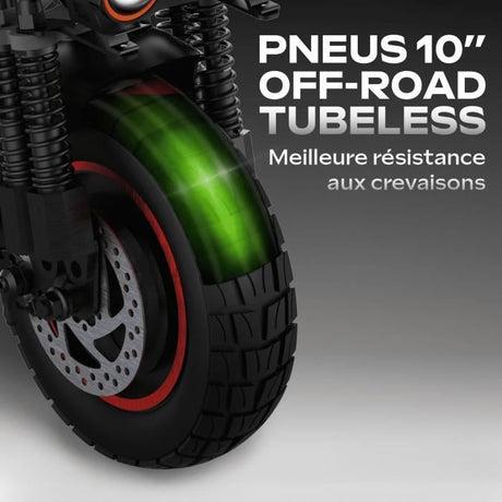 Trottinette électrique tout terrain - URBANGLIDE - ECROSS PRO BOOST 2 - 10 - 48V - 1600 W Double moteur - 13Ah - Autonomie 50KM