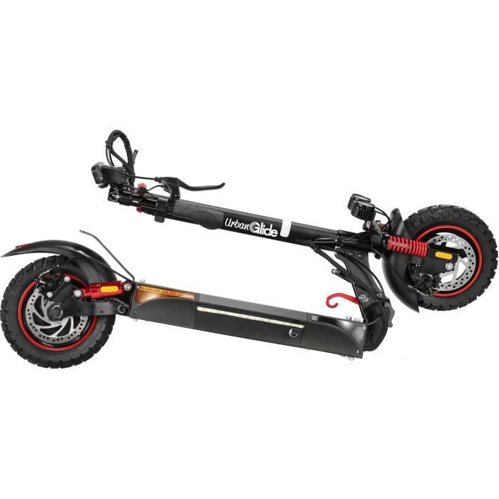 Trottinette Èlectrique tout terrain pliable - URBANGLIDE - ECROSS PRO LITE 2 - 10 - 48V - 800 W - Auto 40KM Feu stop et clignotants