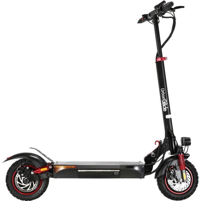 Trottinette Èlectrique tout terrain pliable - URBANGLIDE - ECROSS PRO LITE 2 - 10 - 48V - 800 W - Auto 40KM Feu stop et clignotants