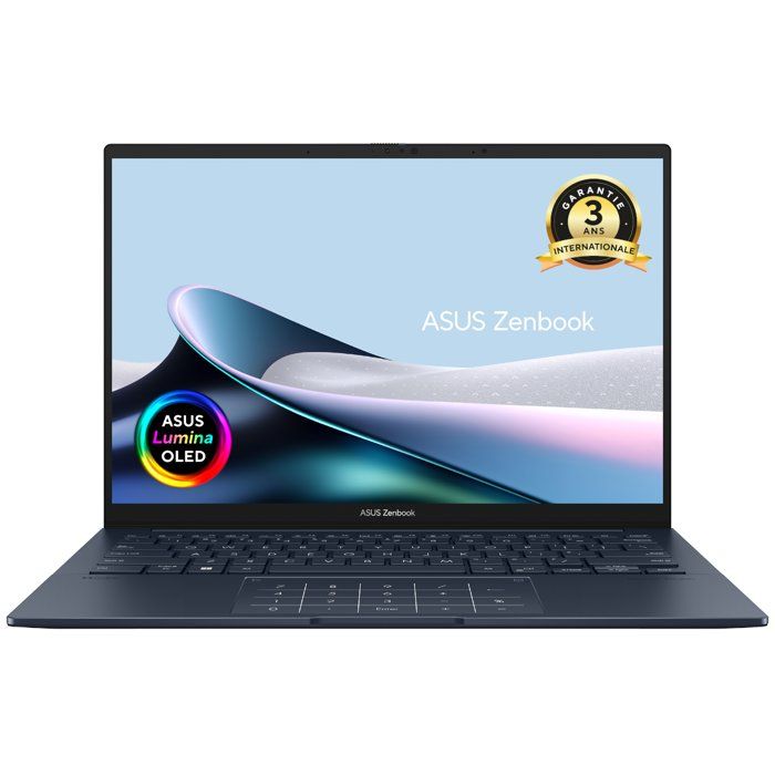PC Portable ASUS ZenBook 14 OLED UX3405 : Sans Windows - 14.0 WUXGA - Intel Core  Ultra 5 255H - RAM 16Go - 512Go SSD
