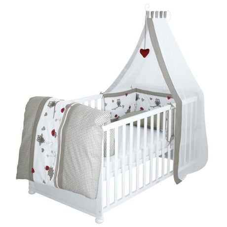 Lit bébé évolutif - 70 x 140 cm - ROBA - ADAM ET EULE - Avec accessoires - Blanc
