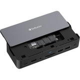 Station d'accueil portable USB-C 3.2 - VERBATIM - Pro CDS-15SSD - Avec SSD 256 Go inclus - Gris
