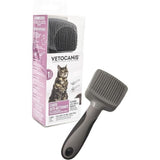 Brosse toilettage - VETOCANIS - Carde auto-nettoyante pour chat - Rétractable - Pour poils longs