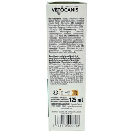 Sirop aide a l'hygiene digestive - VETOCANIS - VERSTOP - Pour Chien et Chat - 125 ml